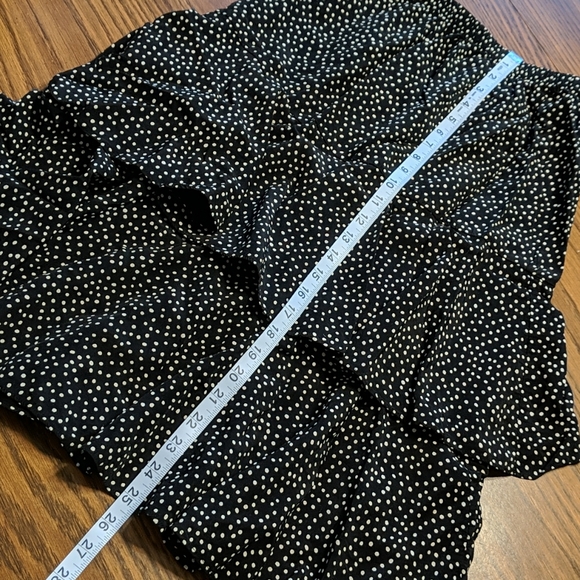 Vintage David Mitchell Black Polkadot Ruffle Skirt Blazer Suit Set Vtg 5/6 Med - Picture 13 of 16